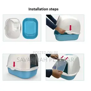 Jumbo Enclosed Cat Litter Box Free Antismell Deodorizing Bag