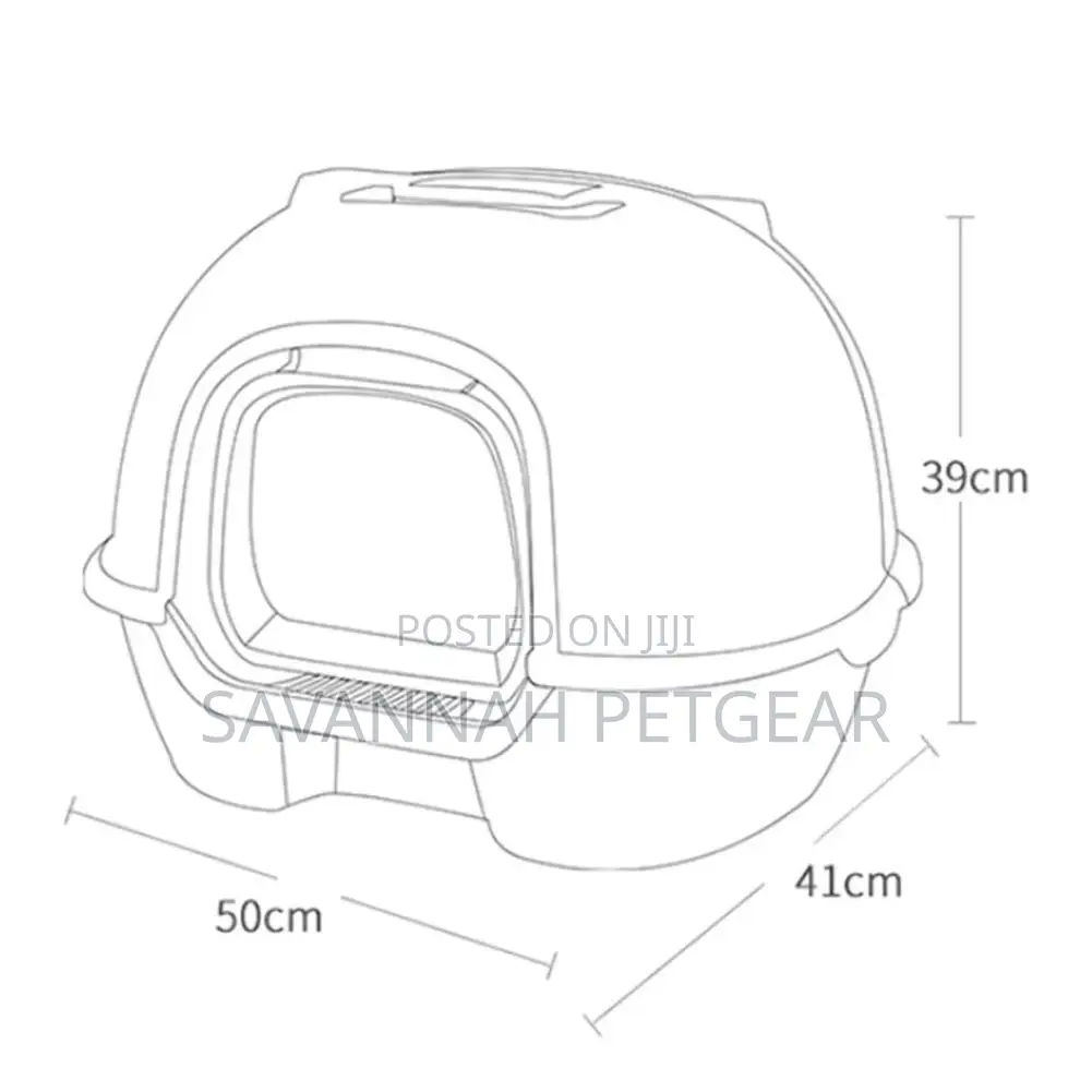 Igloo Enclosed Cat Litter Box With Air Vent and Swing Door
