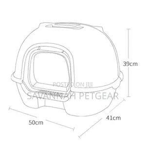 Igloo Enclosed Cat Litter Box With Air Vent and Swing Door