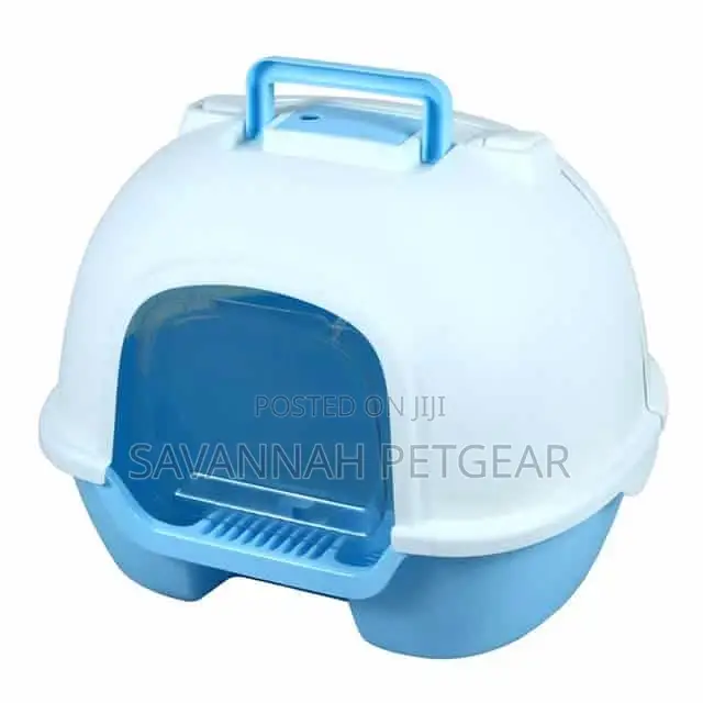Igloo Enclosed Cat Litter Box With Air Vent and Swing Door
