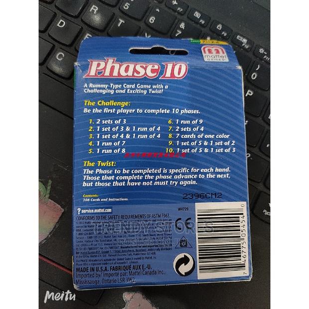 UNO Playing Card PHASE 10 Card Game - thumbnail 3