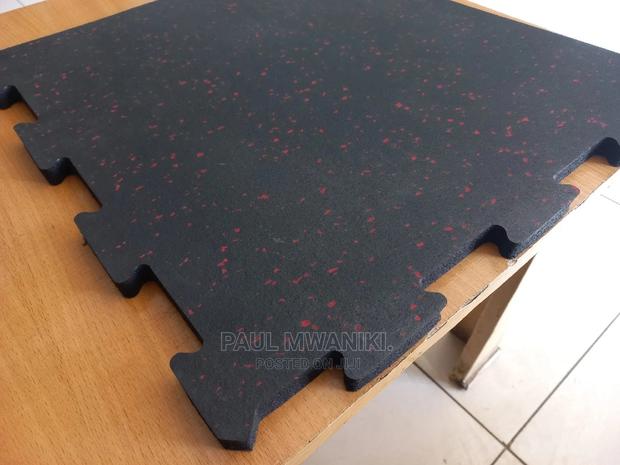 Gym Rubber Mat Interlock. 15mm - main view