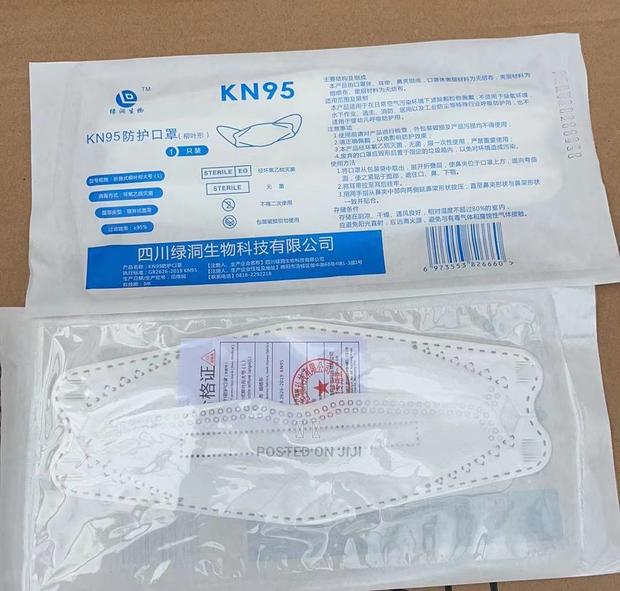 Ludong White Fish-type Kn95 Mask - main view