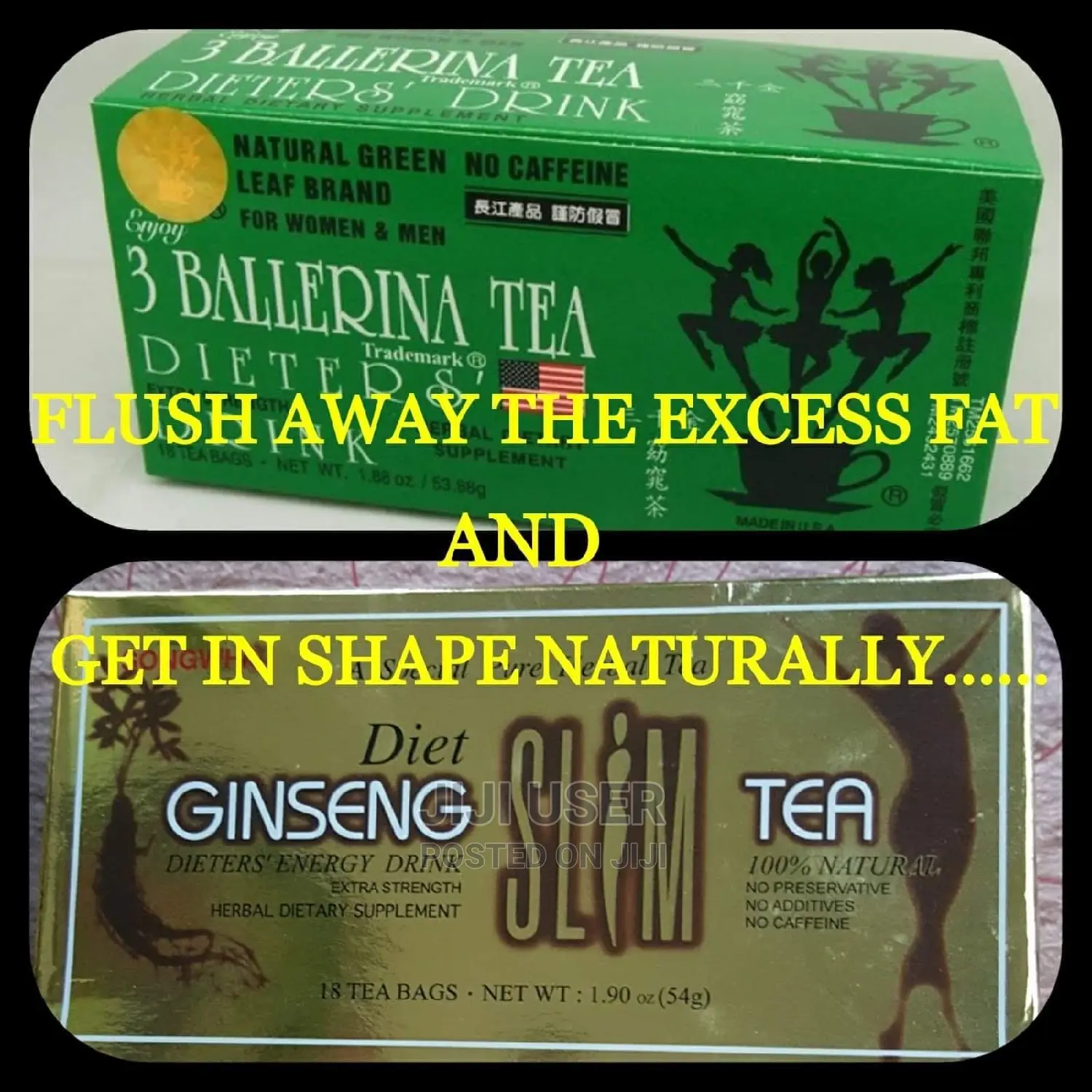 Ballerina and Ginseng Slim Tea All Natural in Karen Vitamins