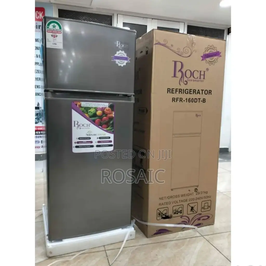 Roch Double Door Fridge 138litres