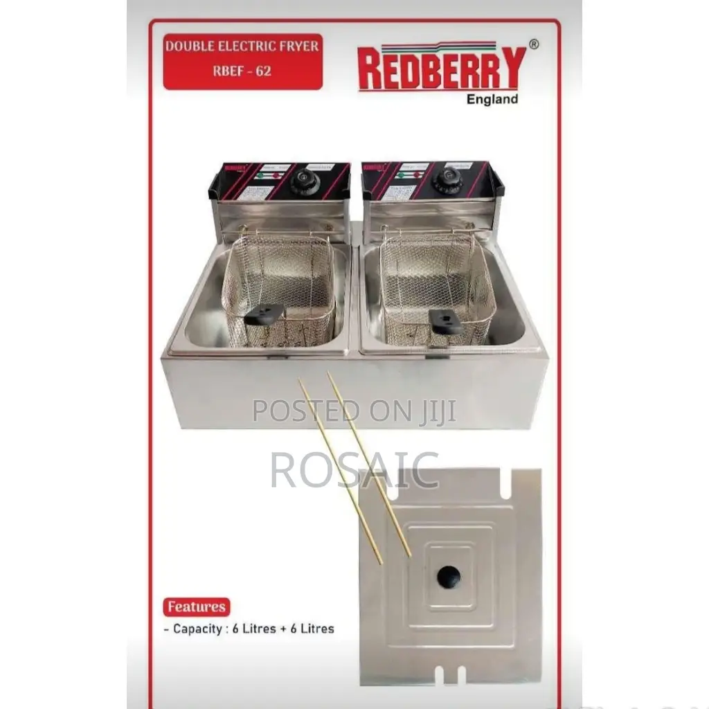 Redberry Double Fryer Capacity 12l