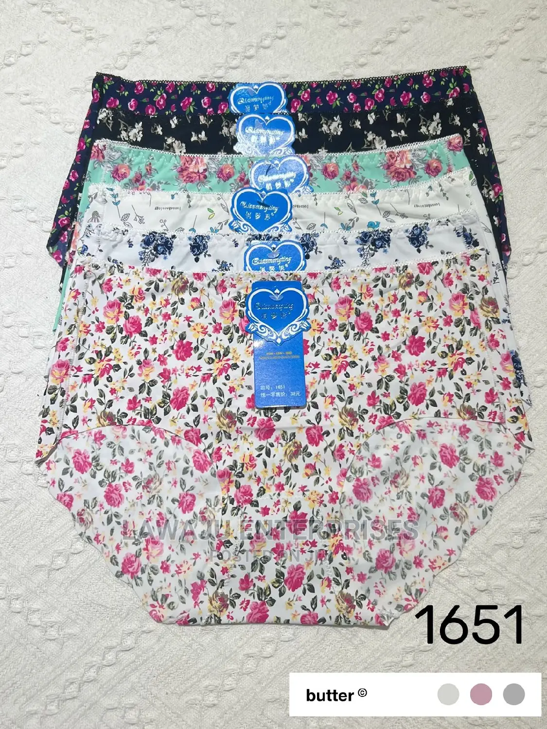 3pcs Women Printed Briefs