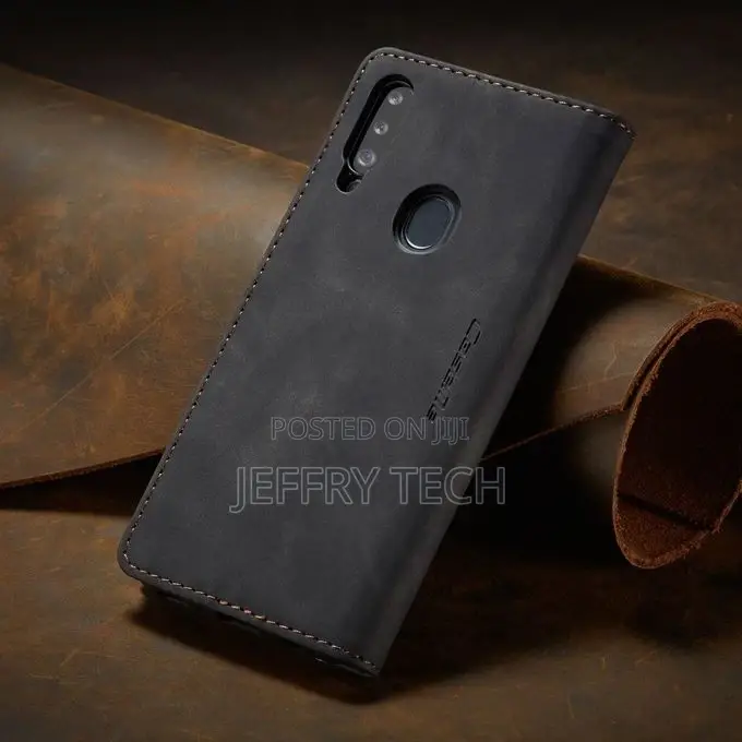 Galaxy A20S Case, Retro PU Leather TPU Inner Wallet Case [Ca