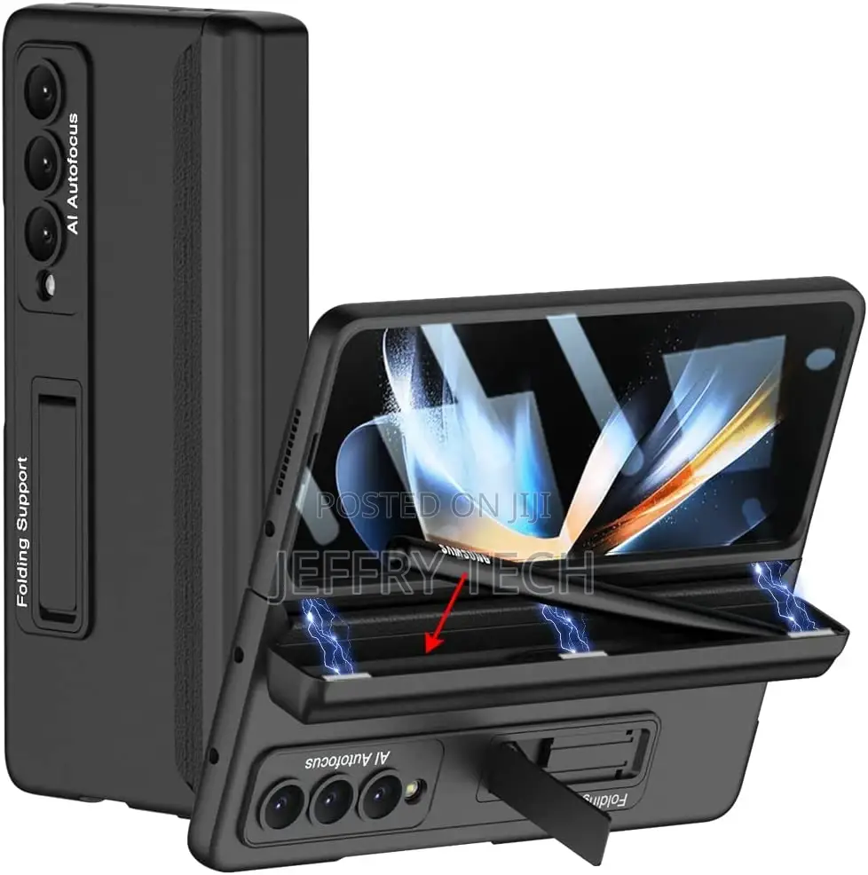 Samsung Galaxy Z Fold 4 Case Magnetic Hinge Protection Built