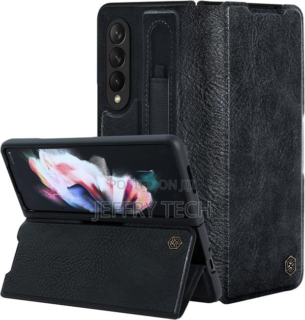 Nillkin Samsung Galaxy Z Fold 3 Case - PU Leather Phone Case - thumbnail 2