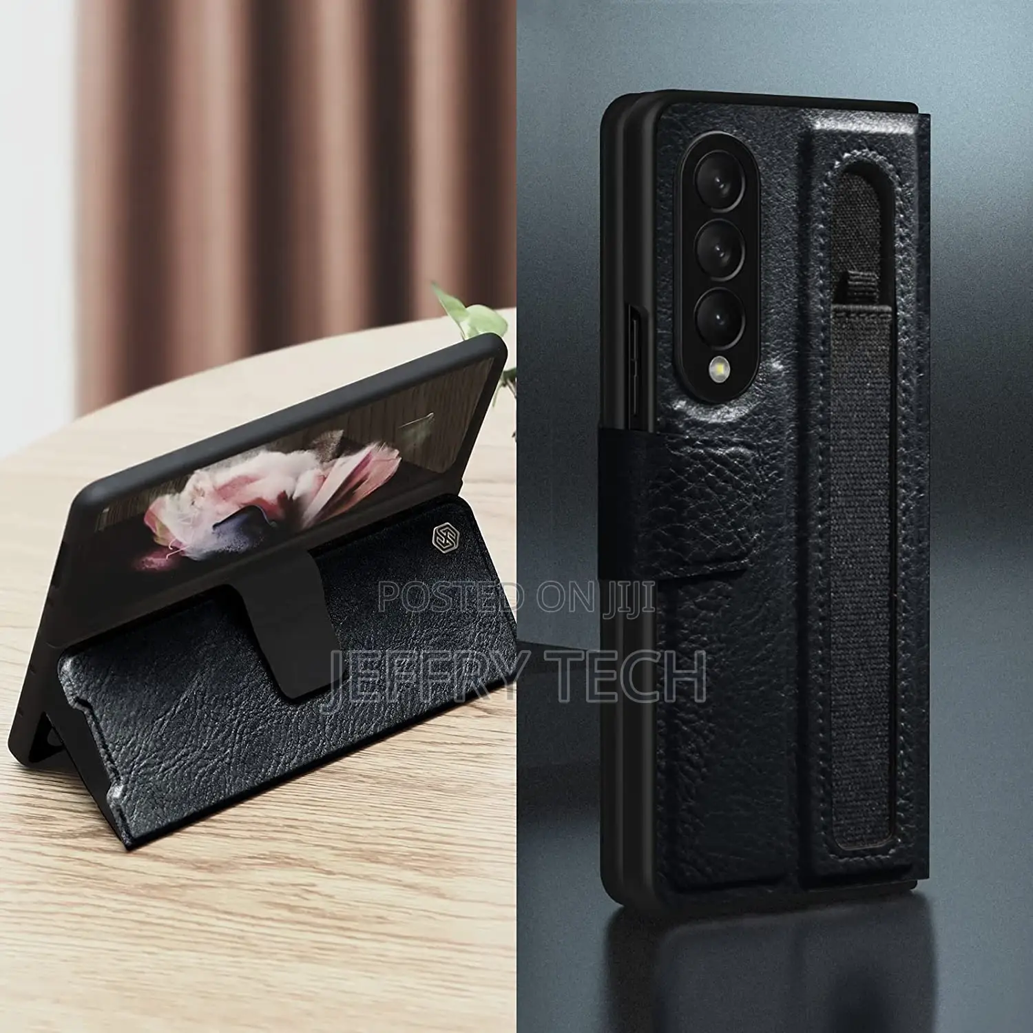 Nillkin Samsung Galaxy Z Fold 3 Case - PU Leather Phone Case
