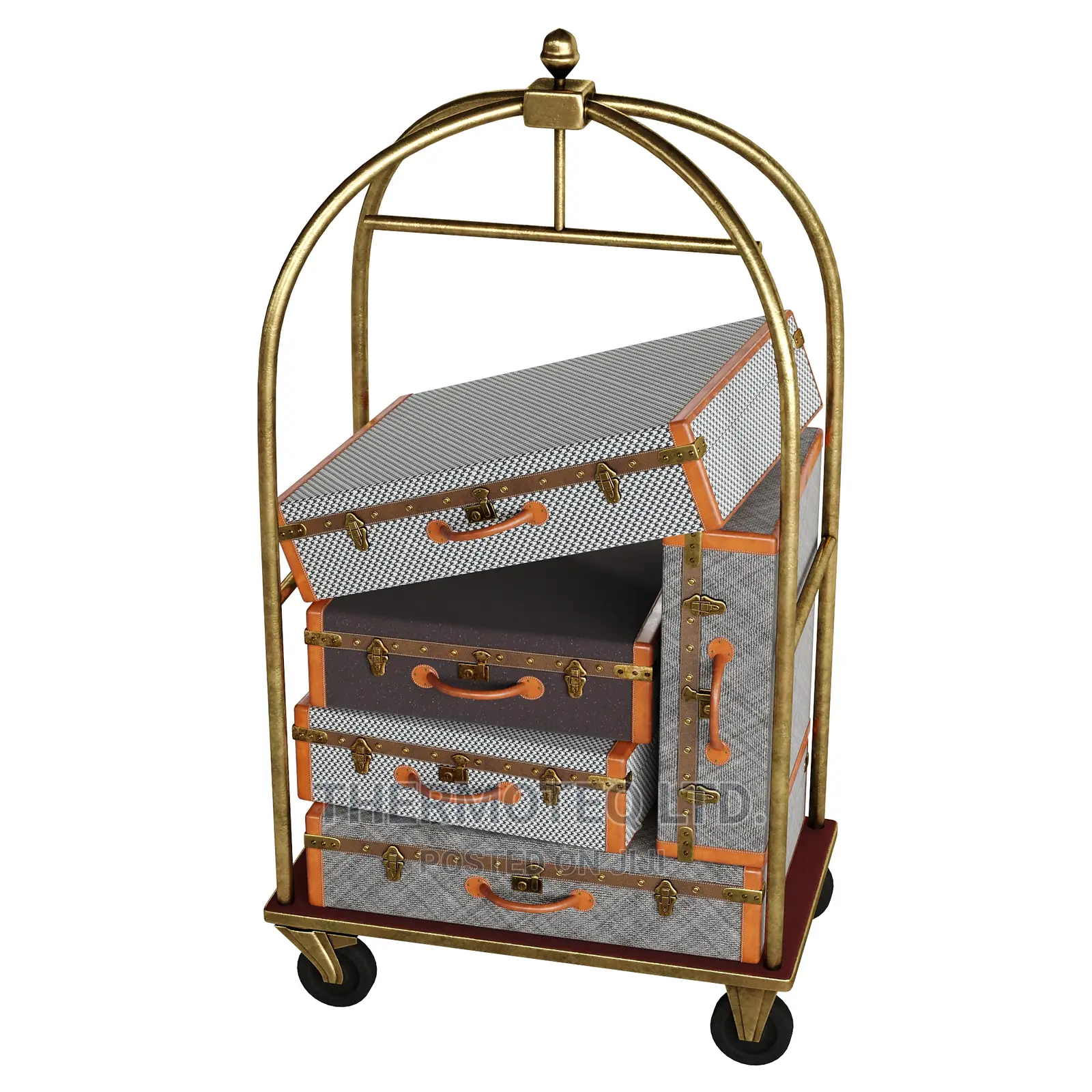 Hotel Lobby Luggage Trolley