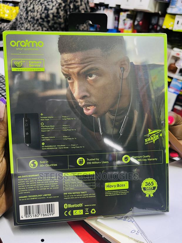 Oraimo Wireless Shark Neckband. - thumbnail 3