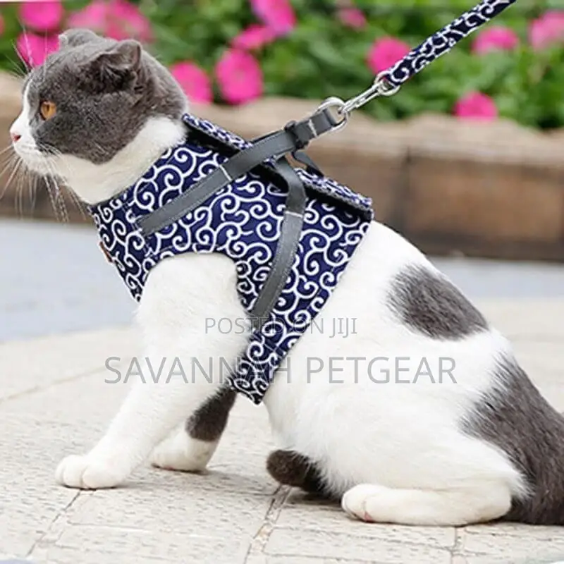 Japanese Style Cat Vest Harness for Cats and Small Dogs