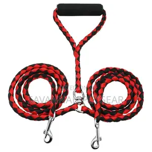Twisted Dual No-Tangle Double Dog Leash