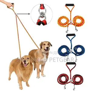 Twisted Dual No-Tangle Double Dog Leash