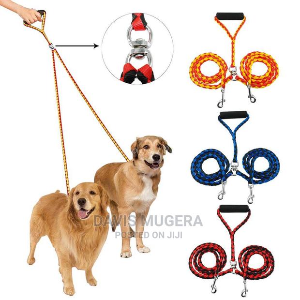 Twisted Dual No-Tangle Double Dog Leash - main view