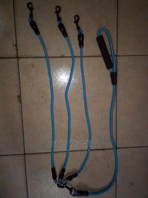 Three- Way Pet Leash With a Coupler Strong Rope Padded Hold - thumbnail 2