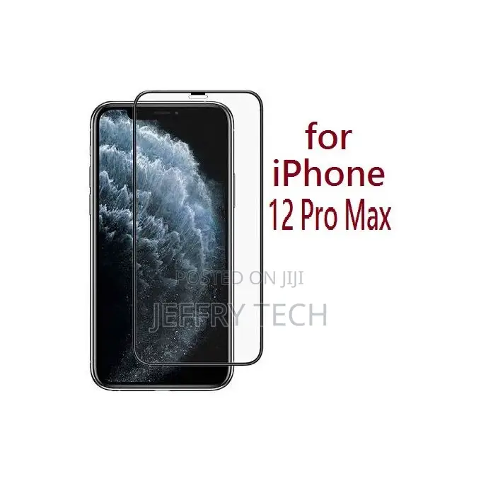 iPhone 12 Pro Max - Full Screen Protective Tempered Glass