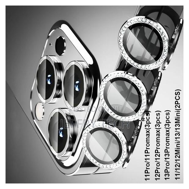 Diamond Glitter Camera Lens Protector on for iPhone 13 12 11 - thumbnail 3