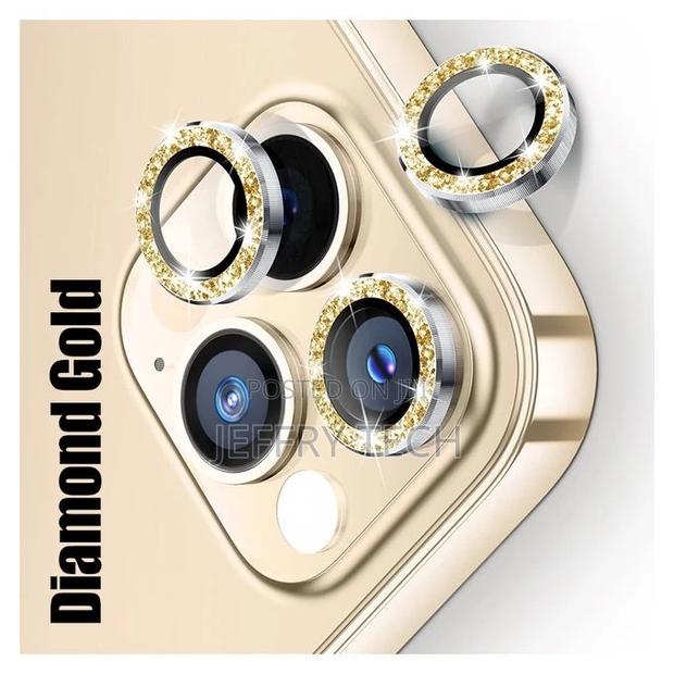 Diamond Metal Camera Lens Protector for iPhone 13 12 11 Lens - thumbnail 3