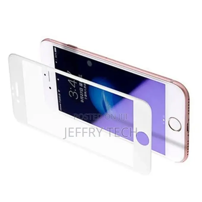 iPhone 6S Plus Full Screen Protective Tempered Glass - White
