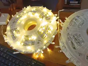 Xmas Warm White Led Lights 50mtrs Water Proof