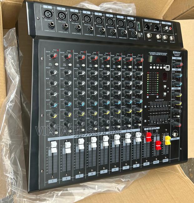 Professional Max 8 Channel Powered Mixer - main view