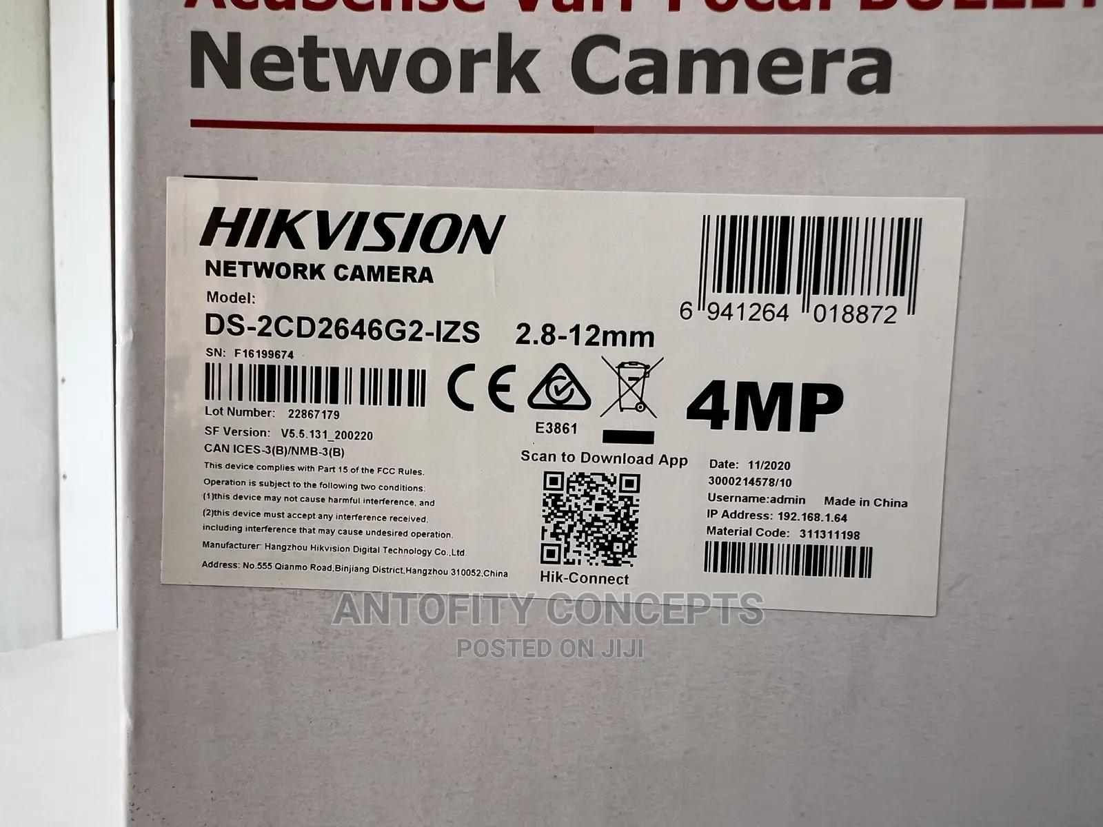 Hikvision DS-2CD2646G2-IZS (4 MP, 2.8-12 Mm Motozoom)