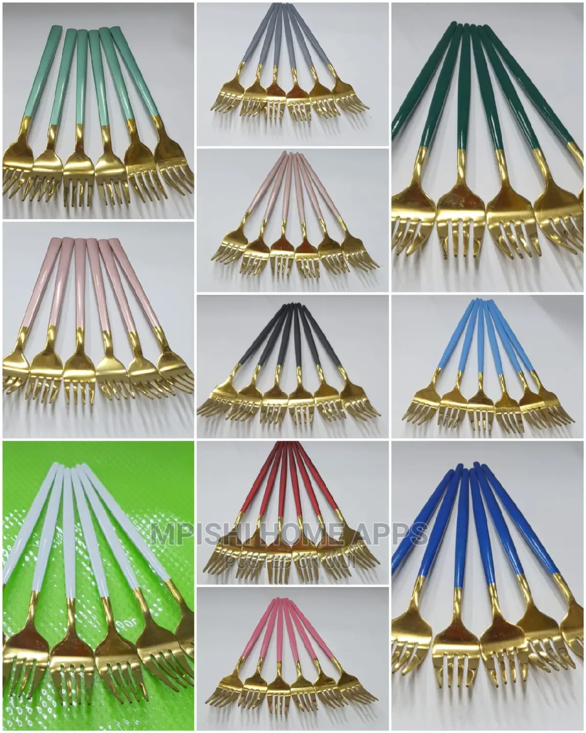 Golden Cutlery Set