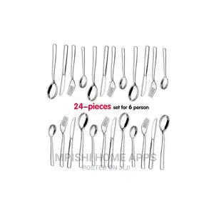 24pcs Polished Cutlery Set