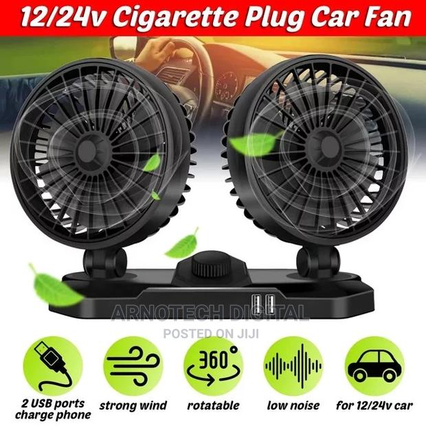Usb 360° Car/Office Cooling Fan - thumbnail 6