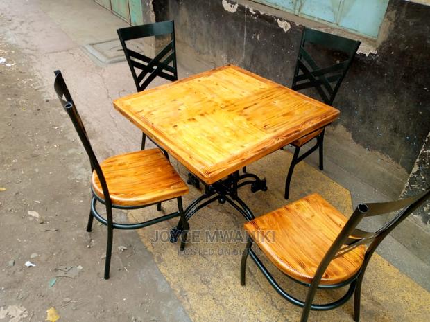 Mahogany Set of Chairs and Tables for Restaurant or Pubs