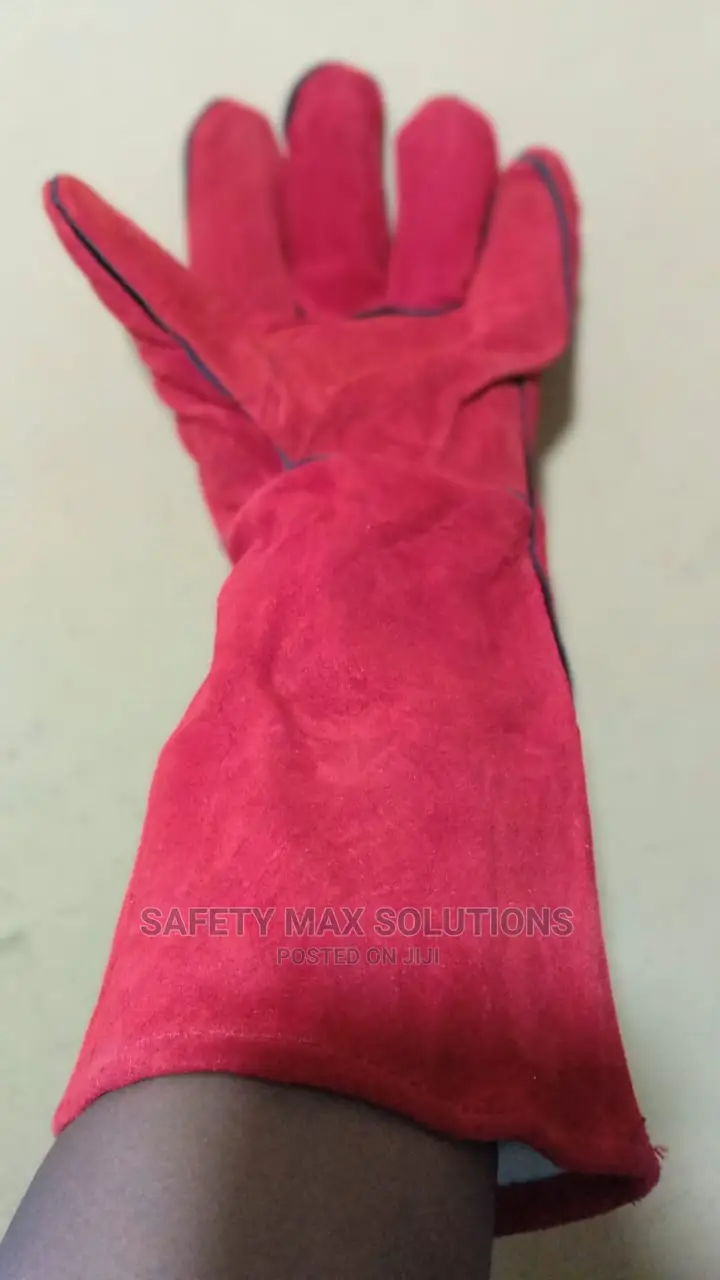 Welding Gloves/Safety Leather Welding Gloves With Lining