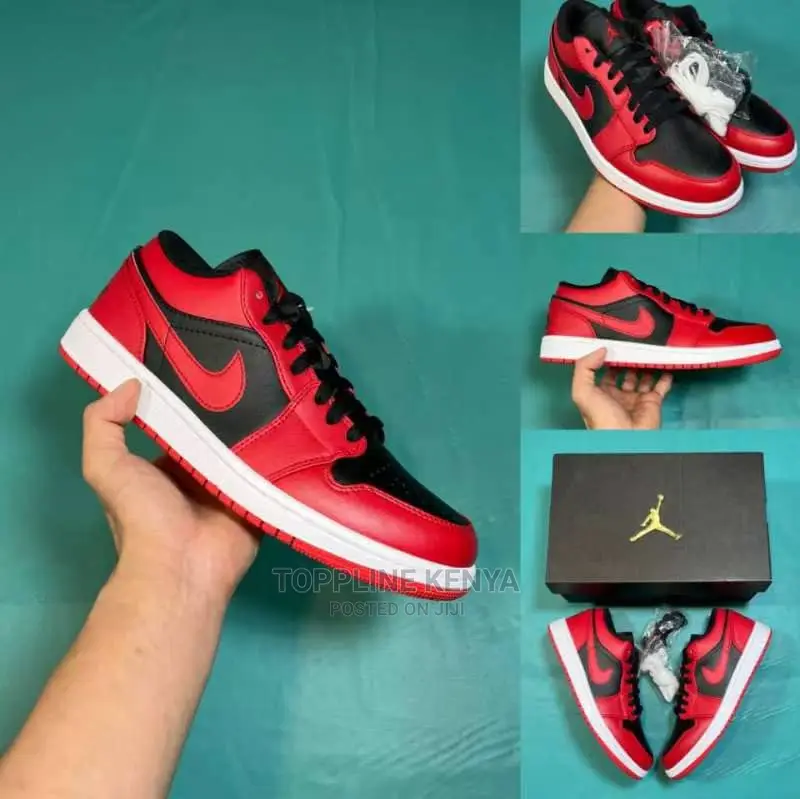 Nike Air Jordan 1 Low Reverse Bred in Nairobi Central Shoes, Toppline