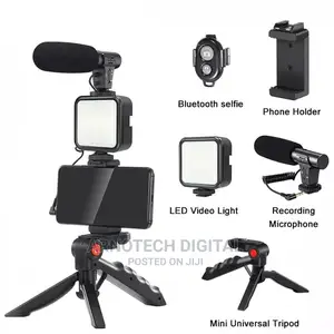 Vlogging Kit With Microphone Light
