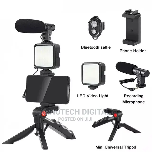Vlogging Kit With Microphone Light