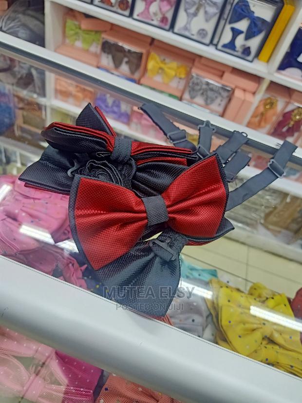 Half Red Half Black Bowties Singles - main view
