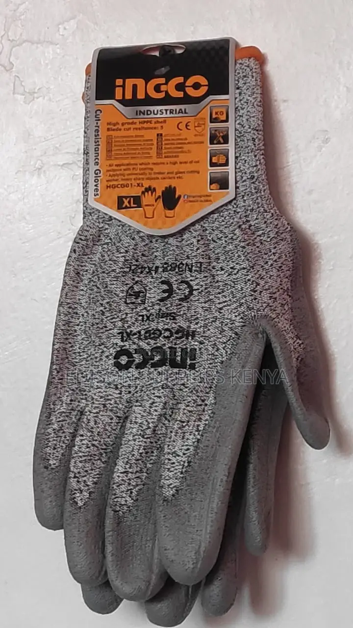 Ingco Cut Resistant Gloves Firm Grip Gloves Industrial Glove