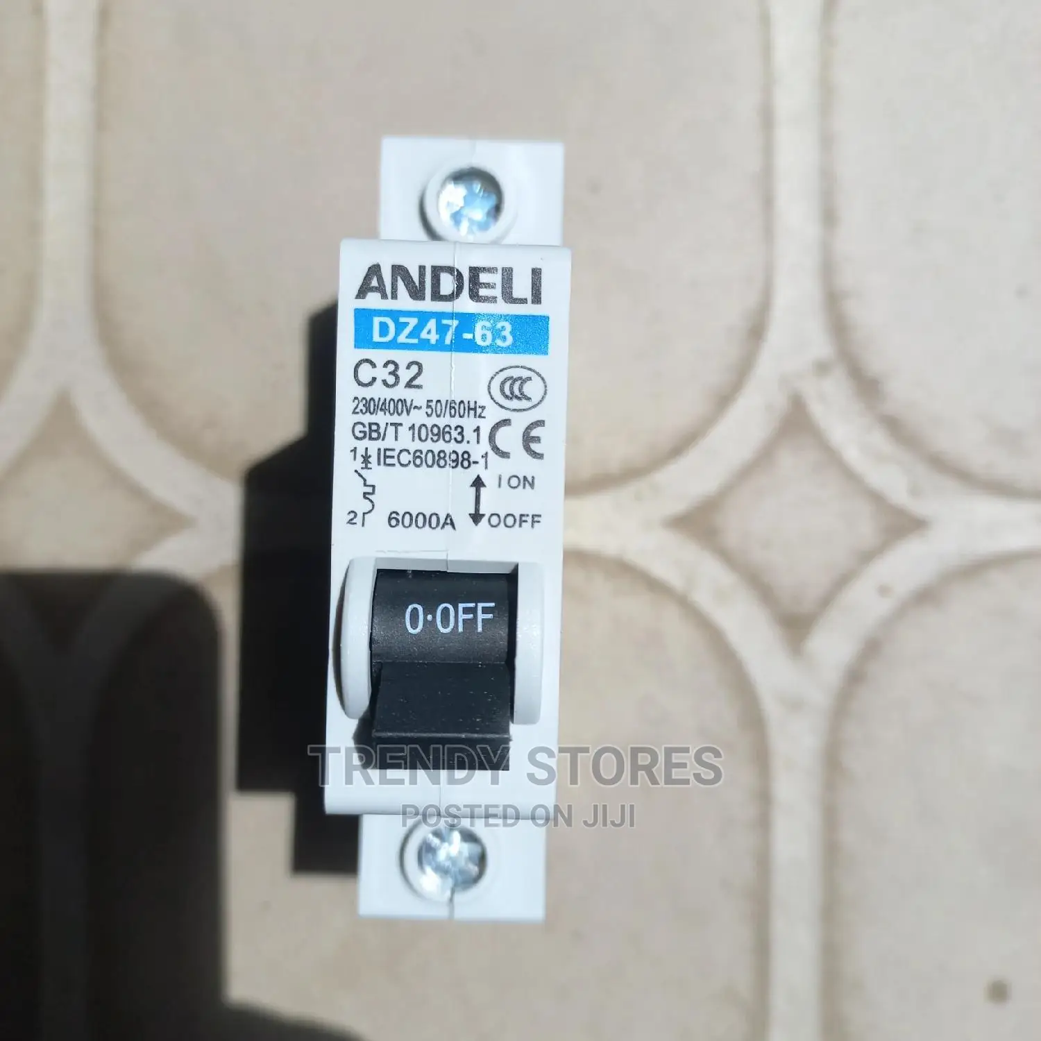 MCB Andeli Single Pole C32 Circuit Breaker