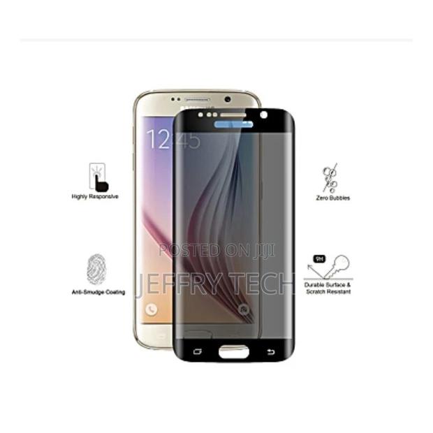 Samsung S6 Edge 9H Hardness Full Screen Protector - Black