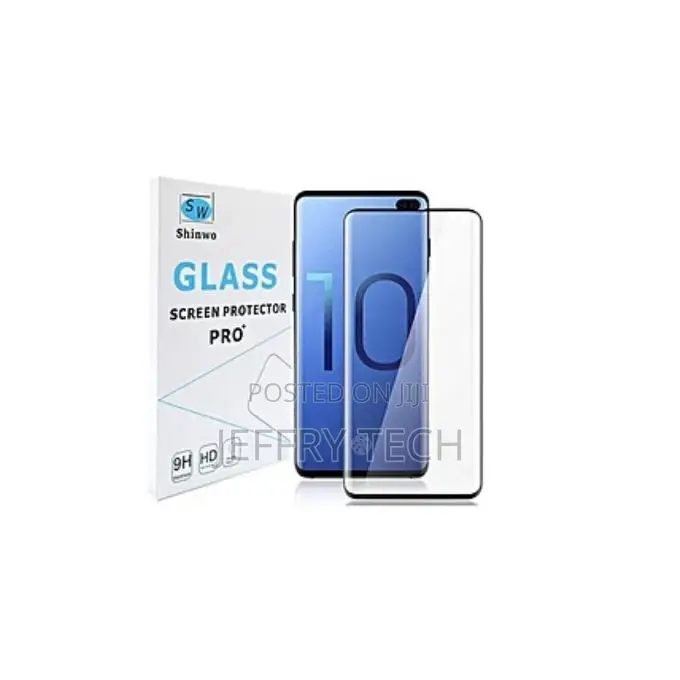 Samsung S10 Plus 9H Hardness Full Screen Protector - Black
