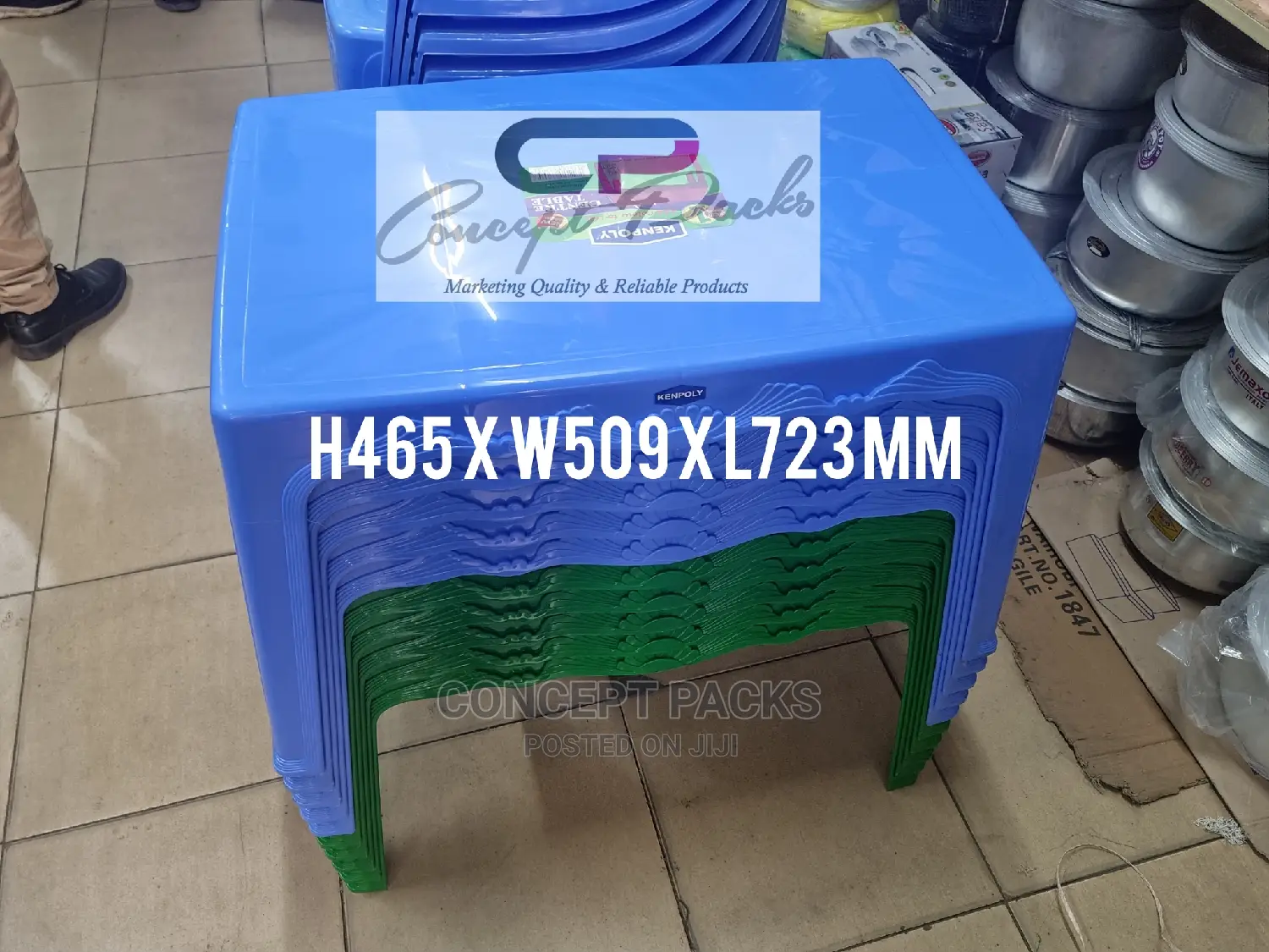 Kenpoly Small Table Size: H465 X W509 X L723 Mm