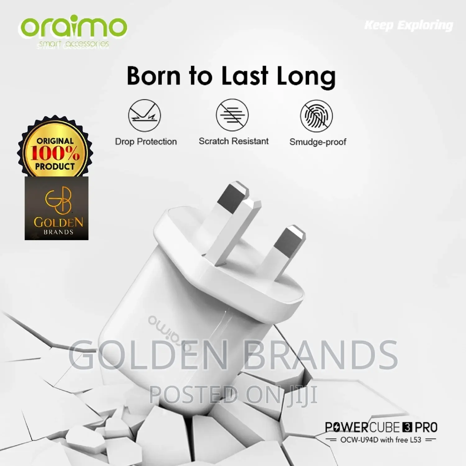 Oraimo Powercube 3 Pro 18W Fast Charging Kit for iPhone