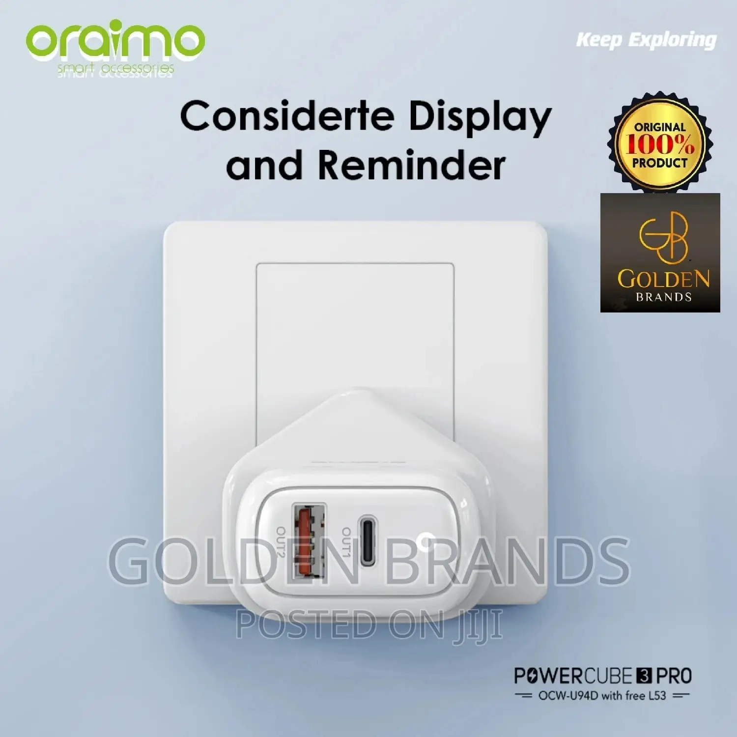 Oraimo Powercube 3 Pro 18W Fast Charging Kit for iPhone