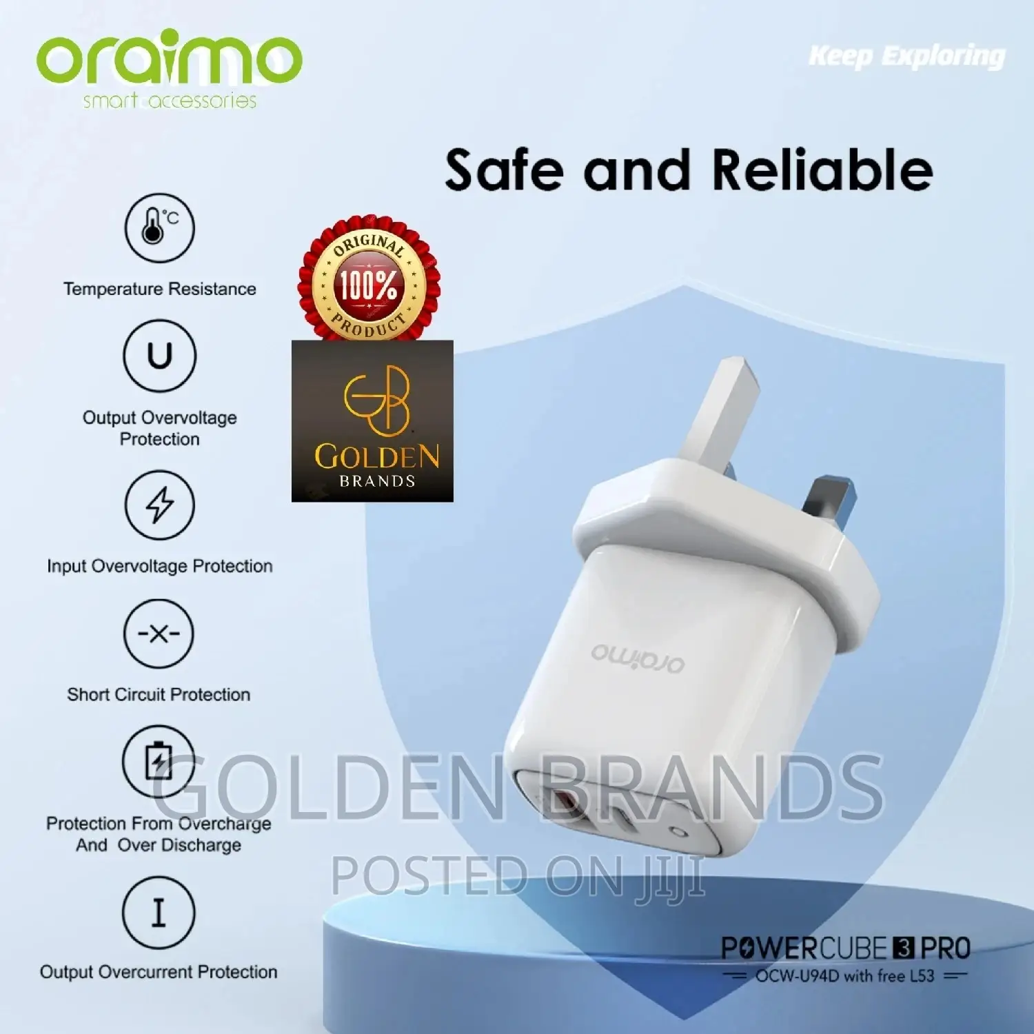 Oraimo Powercube 3 Pro 18W Fast Charging Kit for iPhone