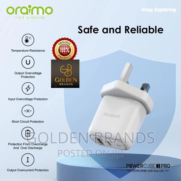 Oraimo Powercube 3 Pro 18W Fast Charging Kit for iPhone - thumbnail 6