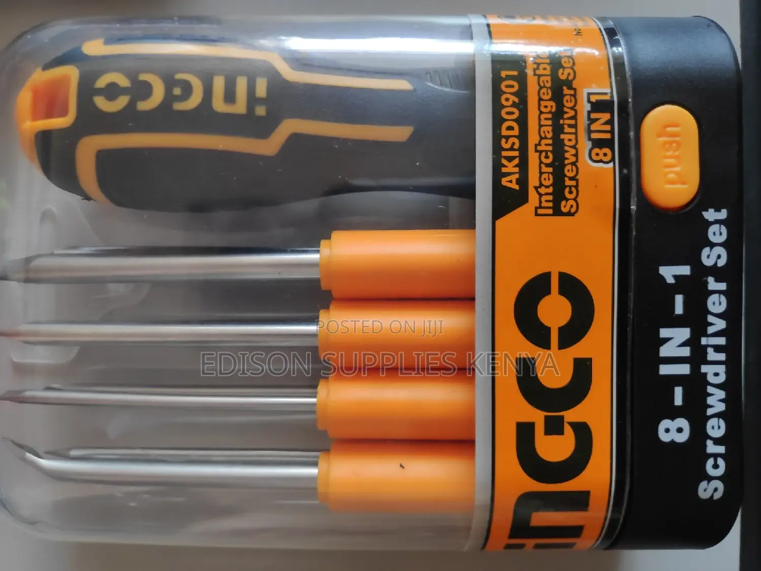 Screwdriver Set Interchangeable Ingco 8 in 1 AKISD0901