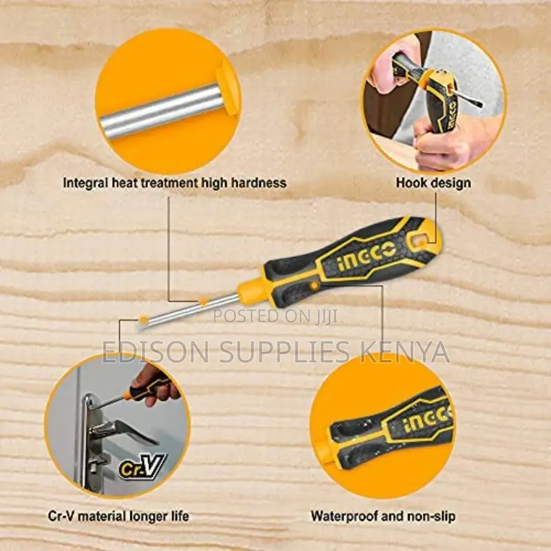 Screwdriver Set Interchangeable Ingco 8 in 1 AKISD0901