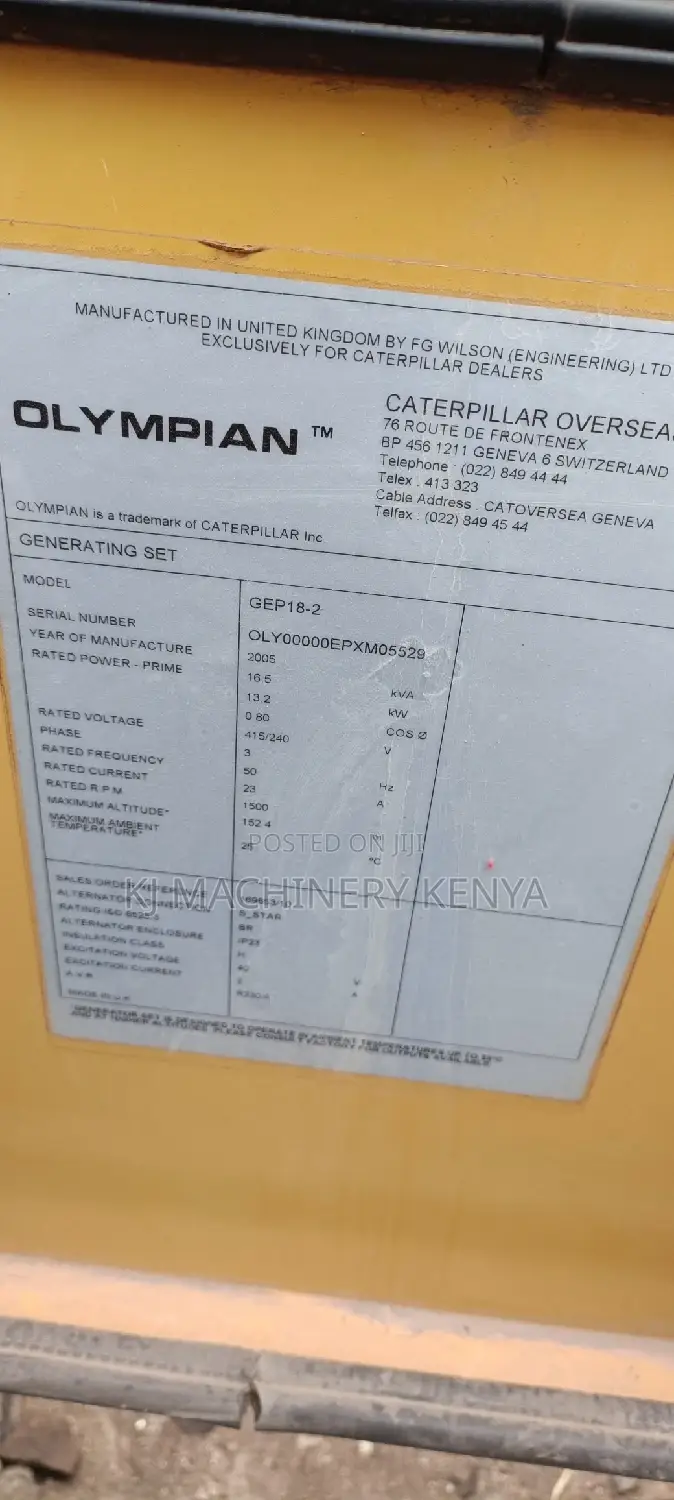 16.5kva Power Generator for Lease(Short Long Term Basis)